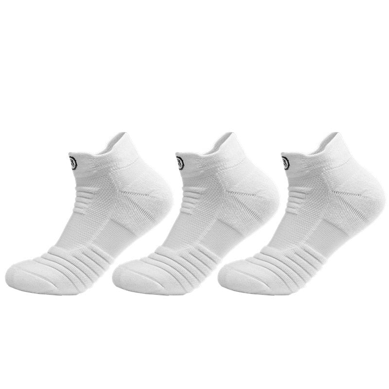 Weiße Atmungsaktive Knöchelsocken – 3er Pack mit Slip-Grip-Technologie für Optimalen Komfort und Feuchtigkeitsableitende Eigenschaften 0