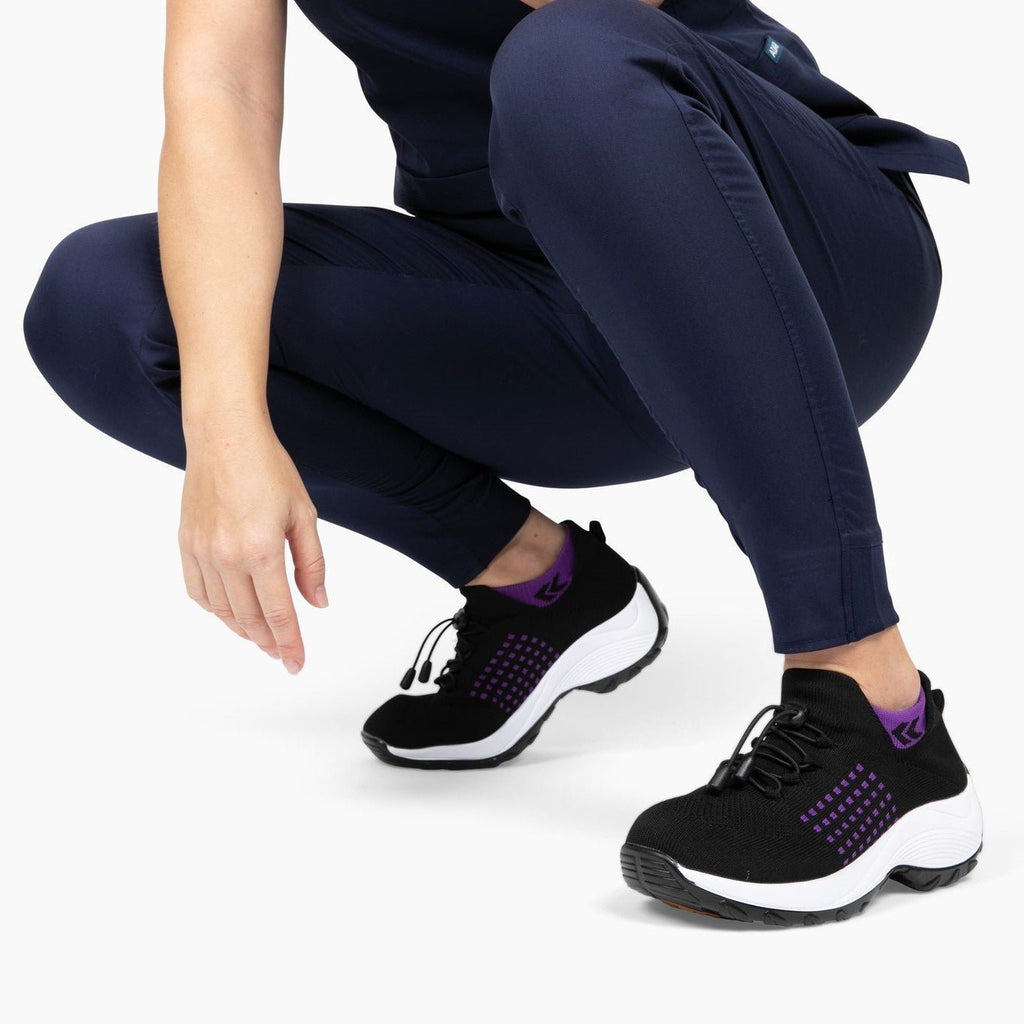 Bequeme Orthopädische Schuhe für Damen – Anatomische Unterstützung, Rutschfeste Turnschuhe aus Synthetischem Strickstoff 7