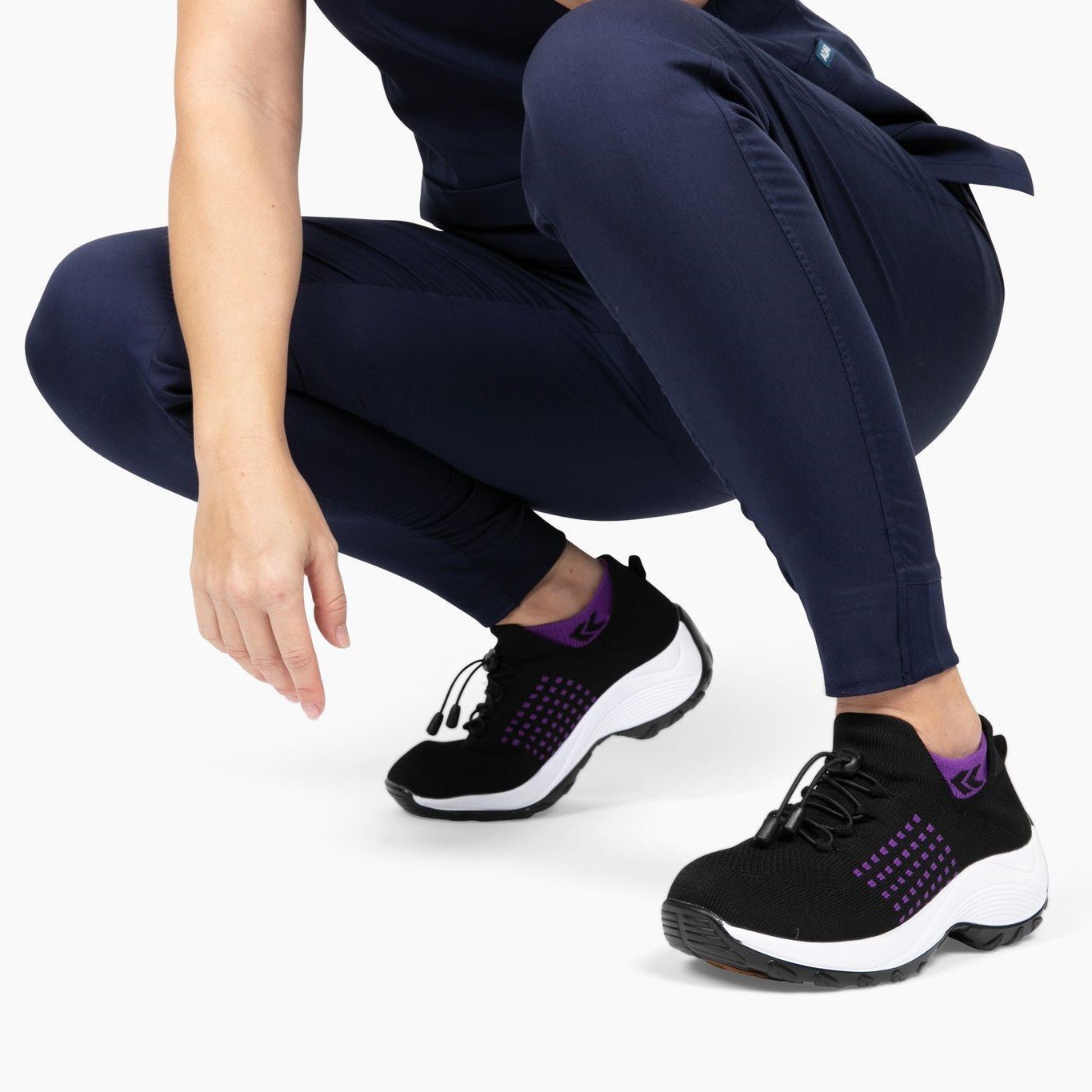 Bequeme Orthopädische Schuhe für Damen – Anatomische Unterstützung, Rutschfeste Turnschuhe aus Synthetischem Strickstoff 7