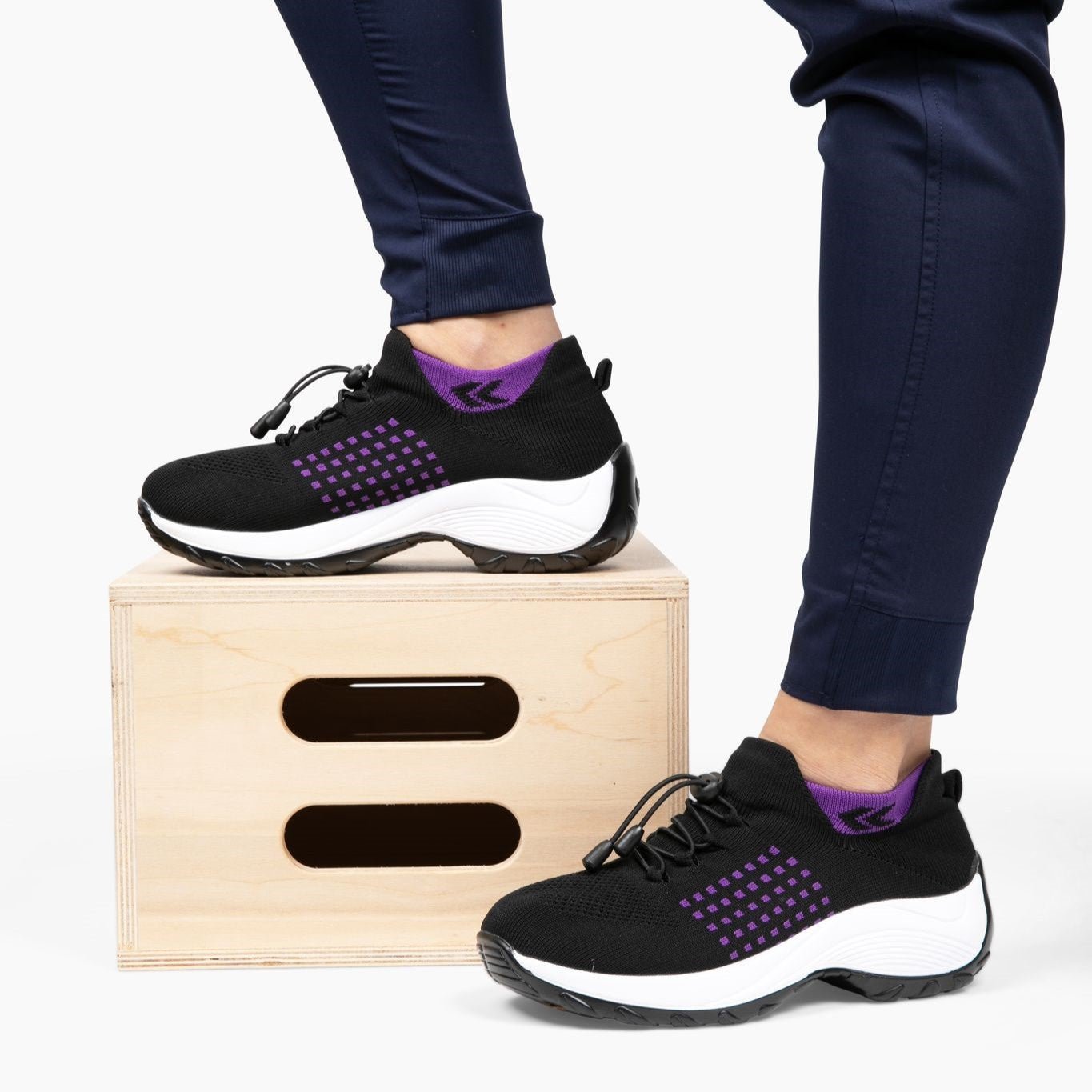 Bequeme Orthopädische Schuhe für Damen – Anatomische Unterstützung, Rutschfeste Turnschuhe aus Synthetischem Strickstoff 8