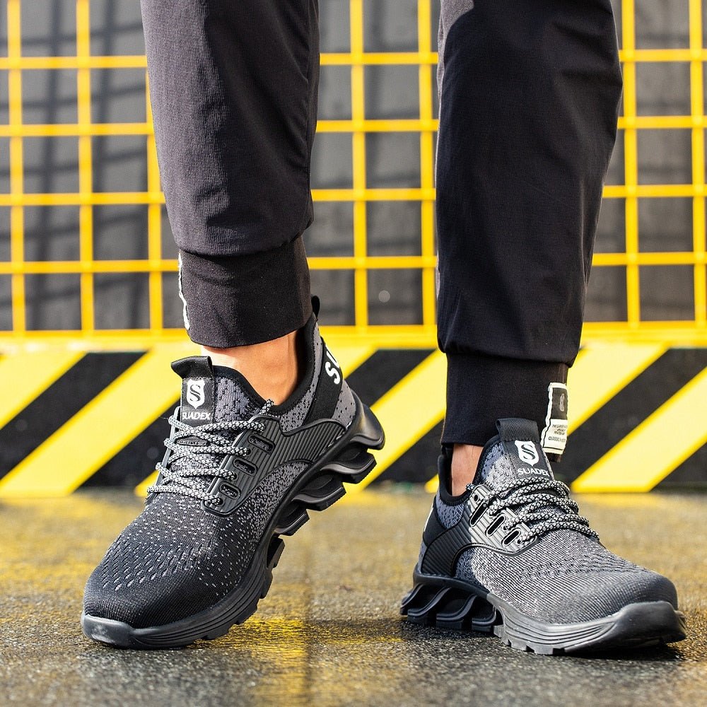Sicherheitsstiefel S3 Herren – Wasserdicht, Stahlkappenschuhe für optimalen Komfort und Schutz – Schwarz 1