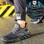 Sicherheitsstiefel S3 Herren – Wasserdicht, Stahlkappenschuhe für optimalen Komfort und Schutz – Schwarz 2