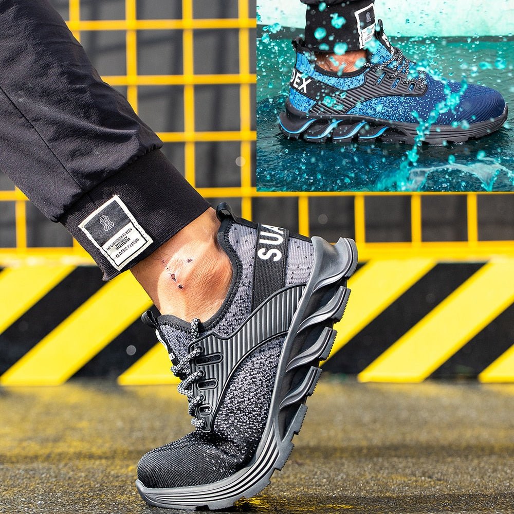Sicherheitsstiefel S3 Herren – Wasserdicht, Stahlkappenschuhe für optimalen Komfort und Schutz – Schwarz 3