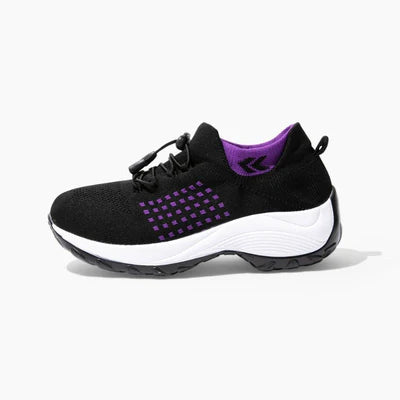 Ortho Stretch Cushion Shoes - Black Purple (Copy)